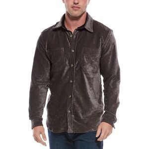 Vintage 1946 Mens  Chenille Shirt Jacket, Grey